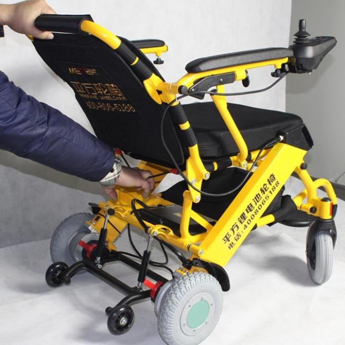 ISO13485 silla de ruedas eléctrica plegable ligera 0 de 6 kilómetros por hora